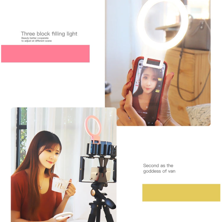XJ18 LED Light Live Self-timer Flash Fill Light(Black) - Selfie Light by buy2fix | Online Shopping UK | buy2fix