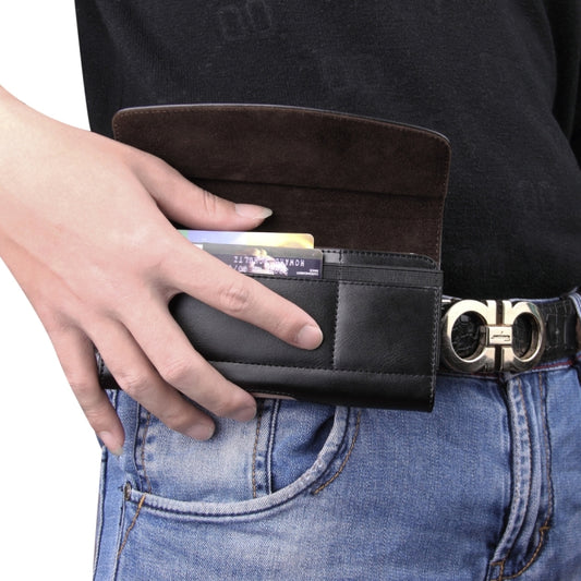 5.5-5.7 inch A1 Universal PU Tabby Texture Cross Section Plug-in Card Waist Bag, For iPhone, Samsung, Sony, Huawei, Meizu, Lenovo, ASUS, Oneplus, Xiaomi, Cubot, Ulefone, Letv, DOOGEE, Vkworld, and other - More iPhone Cases by buy2fix | Online Shopping UK | buy2fix
