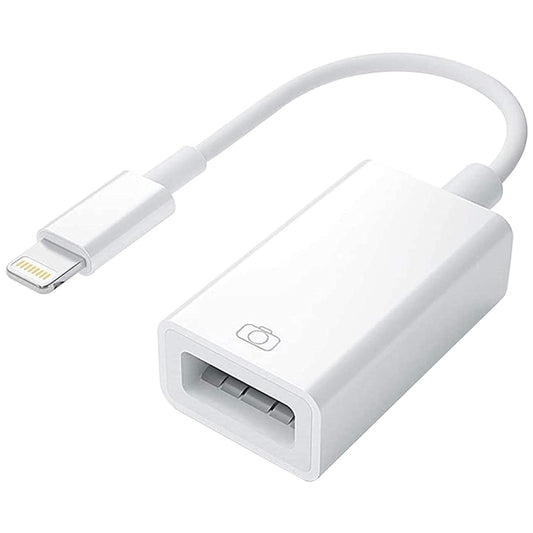 8 Pin to Single USB Port Camera Adapter, Support iOS 9.2 or Above (White) - Converter & Adapter by buy2fix | Online Shopping UK | buy2fix