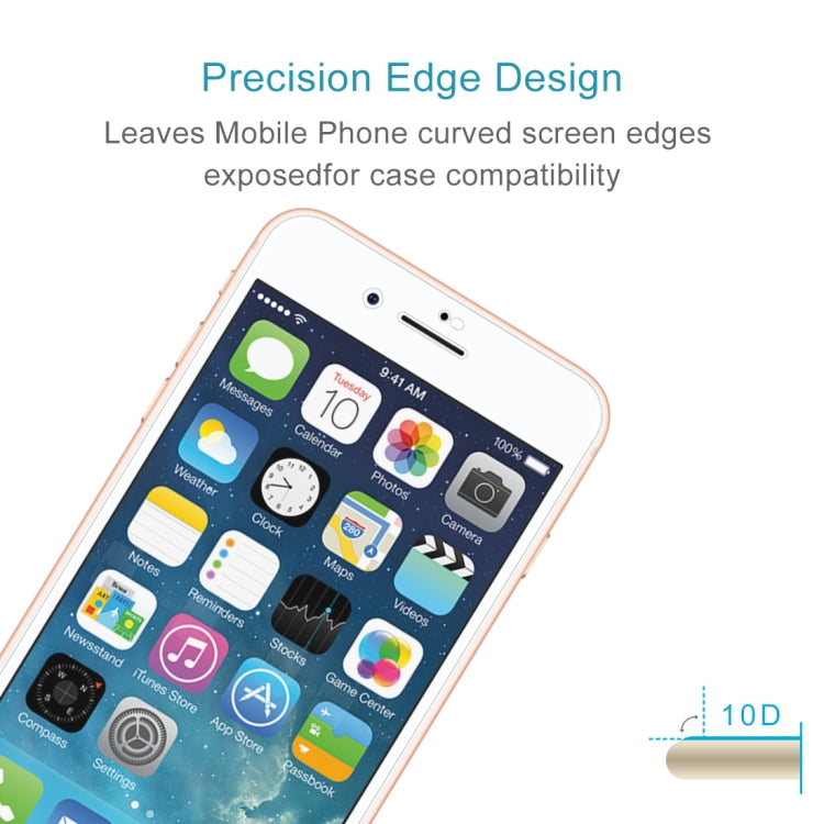 Anti-scratch 9H  Full Screen HD Tempered Glass Film for iPhone 8 Plus & 7 Plus(White) - iPhone 8 & 7 Tempered Glass by buy2fix | Online Shopping UK | buy2fix