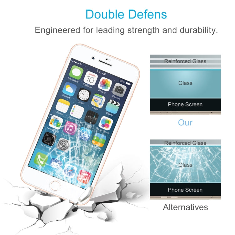 Anti-scratch 9H  Full Screen HD Tempered Glass Film for iPhone 8 Plus & 7 Plus(White) - iPhone 8 & 7 Tempered Glass by buy2fix | Online Shopping UK | buy2fix