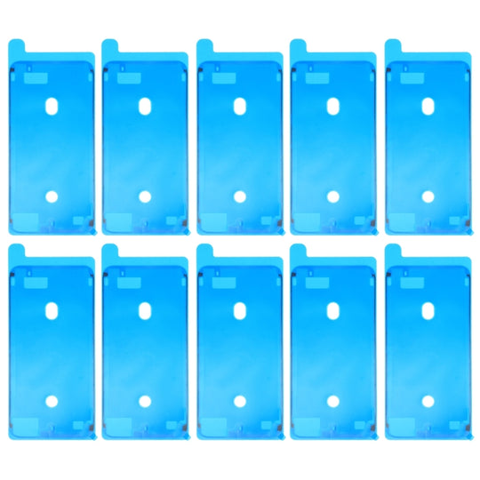 10 Stück LCD-Rahmenblende, wasserdicht, selbstklebende Aufkleber für iPhone 8 Plus (weiß)