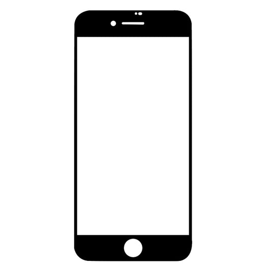 For iPhone SE 2022 / 2020 Full Screen Large Arc Edge High Aluminum Tempered Glass Film(Black) - iPhone SE 2022 / 2020 Tempered Glass by buy2fix | Online Shopping UK | buy2fix