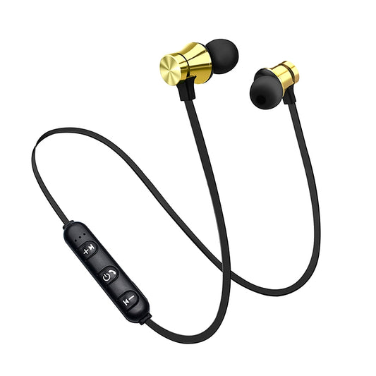 XT11 Magnetic In-Ear Wireless Bluetooth V4.2 Earphones(Gold) by buy2fix