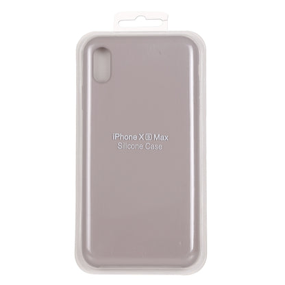 For iPhone XS Max Four Corners Full Coverage Liquid Silicone Protective Case Back Cover (Lavender Purple) - More iPhone Cases by buy2fix | Online Shopping UK | buy2fix