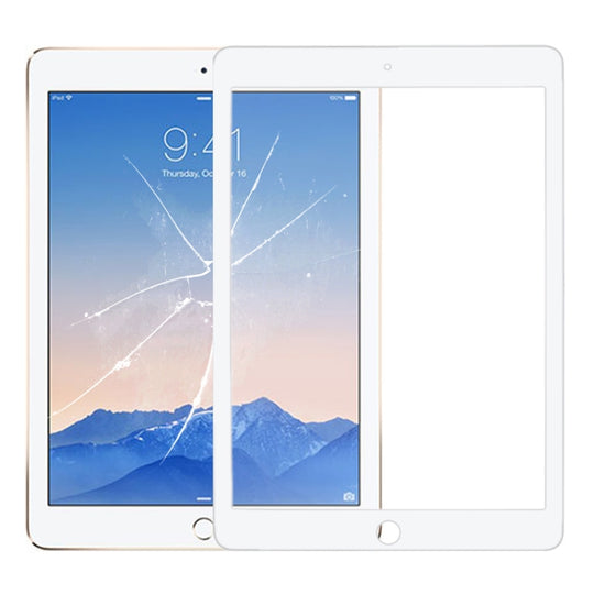 Frontscheibe, äußere Glaslinse für iPad Air 2 / A1567 / A1566 (Weiß)