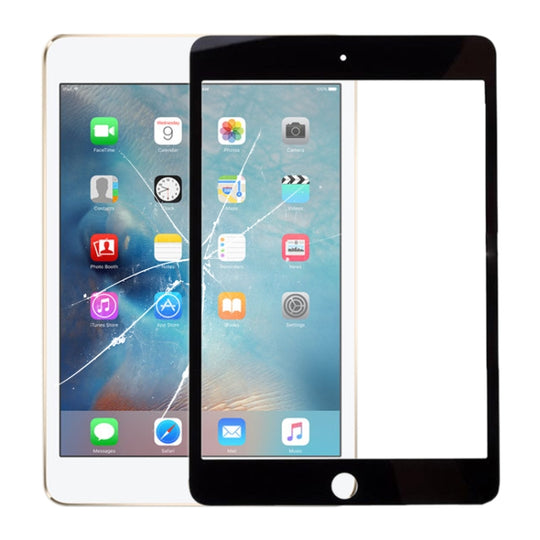 Front Screen Outer Glass Lens for iPad Mini 4 A1538 A1550 (Black)