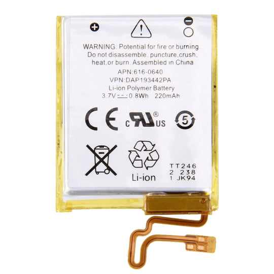 3,7 V 220 mAh wiederaufladbarer Li-Polymer-Akku für iPod nano 7th