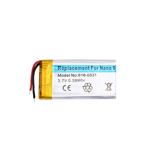 Wiederaufladbarer Lithium-Ionen-Akku für iPod nano 6. 3,7 V, 0,39 Wh