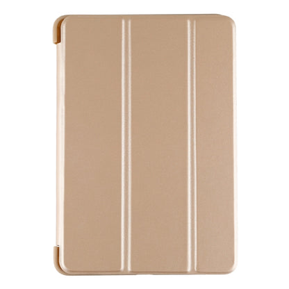 PU Plastic Bottom Case Foldable Deformation Left and Right Flip Leather Case with Three Fold Bracket & Smart Sleep for iPad mini 2019 (Gold) - iPad mini (2019) / mini 5 Cases by buy2fix | Online Shopping UK | buy2fix