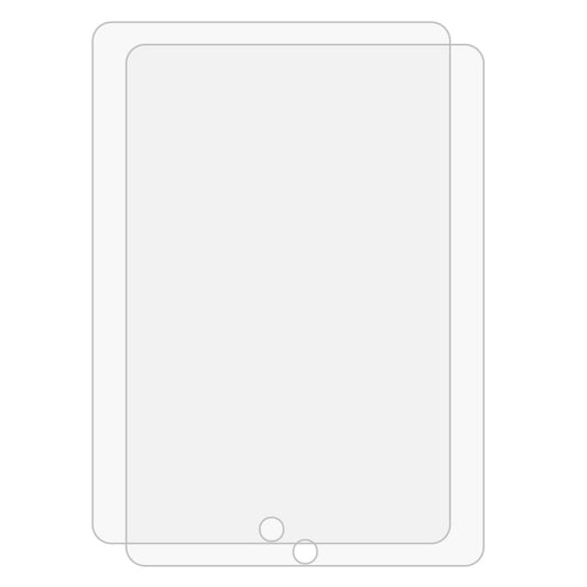2 PCS For iPad 10.2 2021 / 2020 / 2019 9H Straight Edge Explosion-proof Tempered Glass Film - More iPad Tempered Glass by ENKAY | Online Shopping UK | buy2fix