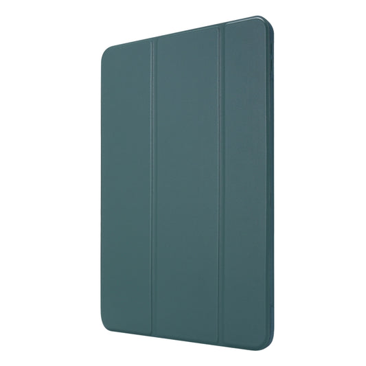 For iPad Pro 11 (2020) PC + PU Leather Tablet Case with Three-folding Holder(Dark Green) - iPad Pro 11 (2020) Cases by buy2fix | Online Shopping UK | buy2fix