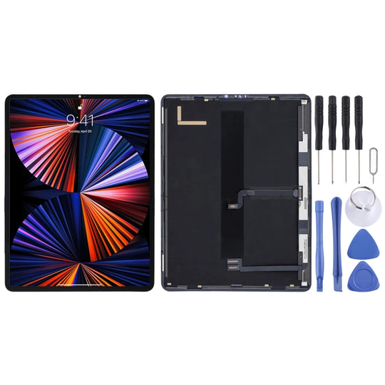 Ensemble complet d'écran LCD et de numériseur pour iPad Pro 12,9 pouces (2021) A2378 A2461 A2379 (noir)