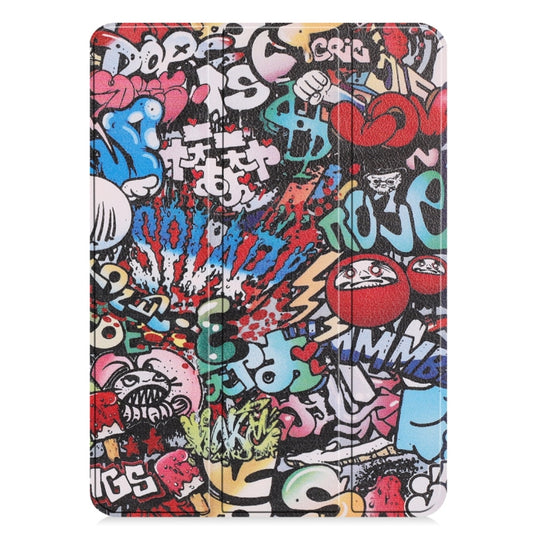 Horizontal Flip Graffiti Pattern Colored Painted Leather Case for iPad Pro 11 inch (2018), with Three-folding Holder & Wake-up / Sleep Function - iPad Pro 11 (2018) Cases by buy2fix | Online Shopping UK | buy2fix