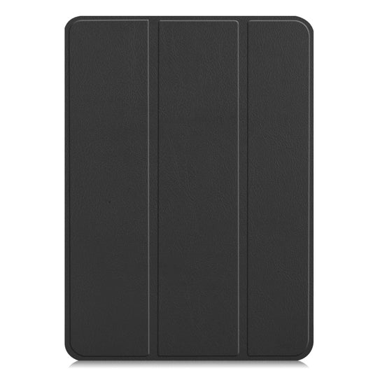 Custer Texture Horizontal Flip PU Leather Case for iPad Air 13 2024 / iPad Pro 12.9 inch (2018), with Three-folding Holder & Sleep / Wake-up Function(Black) - iPad Pro 12.9 (2018) Cases by buy2fix | Online Shopping UK | buy2fix