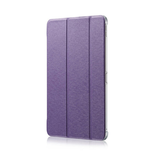 Silk Texture Horizontal Flip  Magnetic PU Leather Case for iPad Air 13 2024 / iPad Pro 12.9 inch (2018), with Three-folding Holder & Sleep / Wake-up Function(Purple) - iPad Pro 11 (2018) Cases by buy2fix | Online Shopping UK | buy2fix