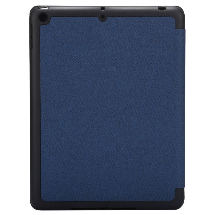 Cloth Texture Pattern Horizontal Flip Leather Case for iPad Pro 10.5 inch ,with Three-folding Holder & Pen Slots (Blue) - iPad Pro 10.5 inch Cases by buy2fix | Online Shopping UK | buy2fix