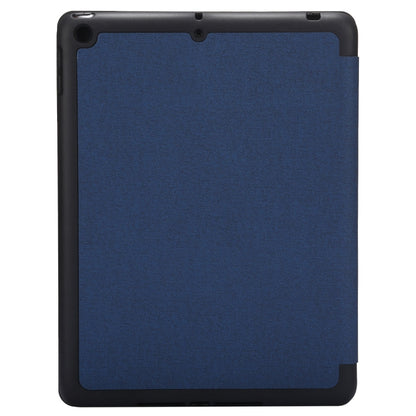 Cloth Texture Pattern Horizontal Flip Leather Case for iPad Pro 10.5 inch ,with Three-folding Holder & Pen Slots (Blue) - iPad Pro 10.5 inch Cases by buy2fix | Online Shopping UK | buy2fix