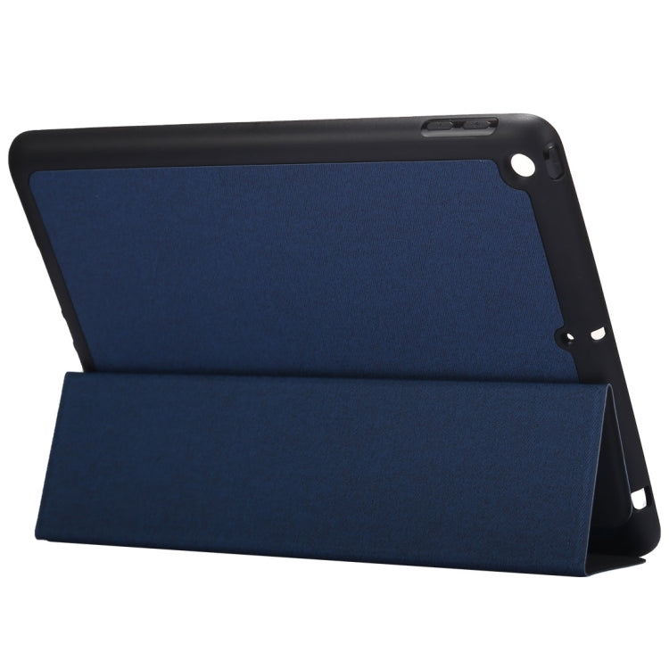 Cloth Texture Pattern Horizontal Flip Leather Case for iPad Pro 10.5 inch ,with Three-folding Holder & Pen Slots (Blue) - iPad Pro 10.5 inch Cases by buy2fix | Online Shopping UK | buy2fix