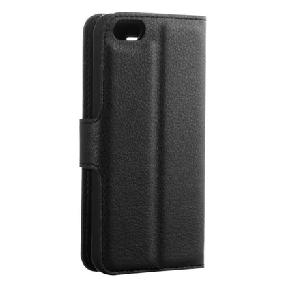 For iPhone 5 & 5s & SE Litchi Texture Horizontal Flip Leather Case with Holder & Card Slots & Wallet(Black) - More iPhone Cases by buy2fix | Online Shopping UK | buy2fix