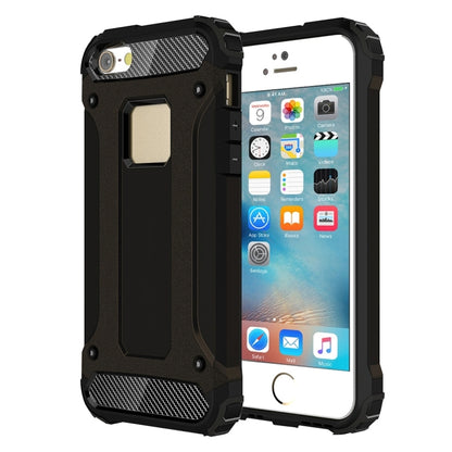 Tough Armor TPU + PC Combination Case for iPhone SE & 5 & 5s(Black) - More iPhone Cases by buy2fix | Online Shopping UK | buy2fix