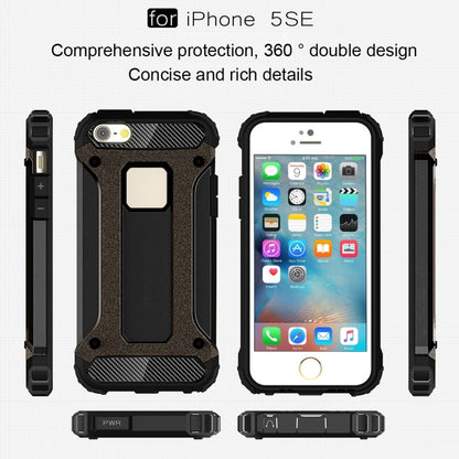Tough Armor TPU + PC Combination Case for iPhone SE & 5 & 5s(Black) - More iPhone Cases by buy2fix | Online Shopping UK | buy2fix