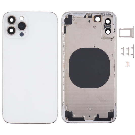 Back Housing Cover with Appearance Imitation of iP13 Pro for iPhone X(White) - Back Cover by buy2fix | Online Shopping UK | buy2fix
