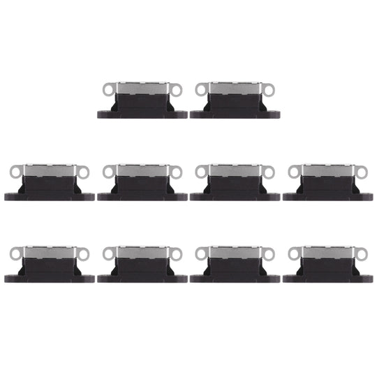 10 PCS Ladeanschluss für iPhone X (Schwarz)