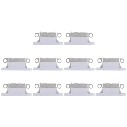 10 PCS Ladeanschluss für iPhone X (Grau)