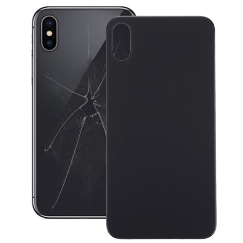 Couvercle arrière de la batterie en verre pour iPhone X (noir)