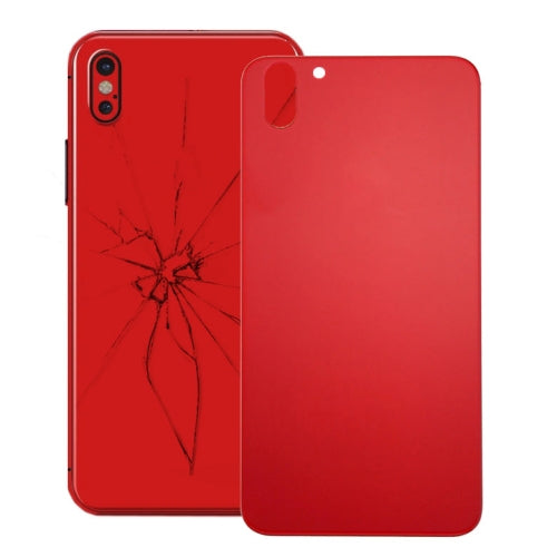 Couvercle arrière de la batterie en verre pour iPhone X (rouge)
