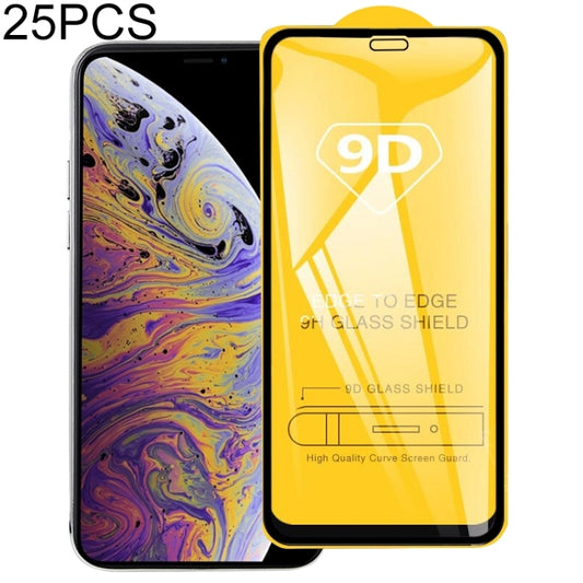 25 PCS 9H 9D Full Screen Tempered Glass Screen Protector for iPhone XS Max / iPhone 11 Pro Max - iPhone 11 Pro Max Tempered Glass by buy2fix | Online Shopping UK | buy2fix