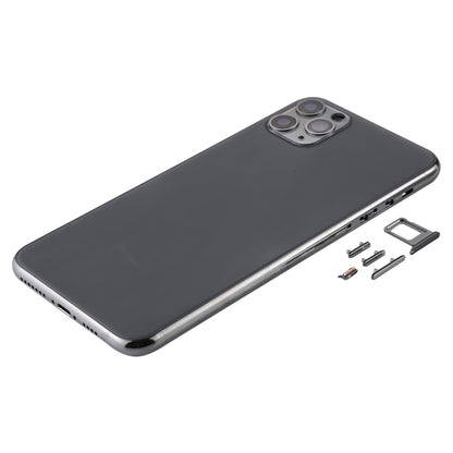 Back Housing Cover with SIM Card Tray & Side keys & Camera Lens for iPhone 11 Pro Max(Grey) - Back Cover by buy2fix | Online Shopping UK | buy2fix