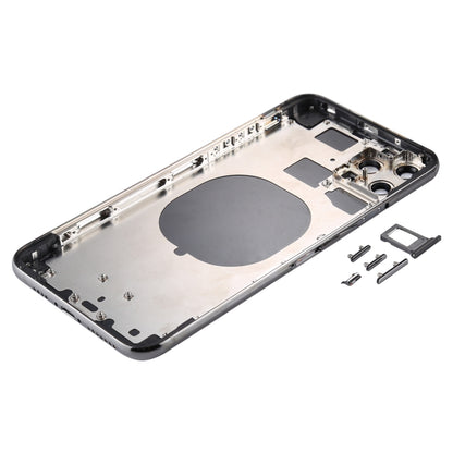 Back Housing Cover with SIM Card Tray & Side keys & Camera Lens for iPhone 11 Pro Max(Grey) - Back Cover by buy2fix | Online Shopping UK | buy2fix