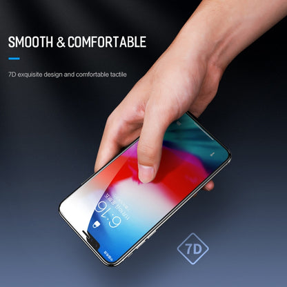 For iPhone 11 Pro Max / XS Max ROCK 0.23mm Soft Edge 7D Curved Surface Anti Blue-ray Full Screen Tempered Glass Film - iPhone XS Max Tempered Glass by ROCK | Online Shopping UK | buy2fix
