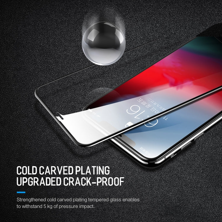 For iPhone 11 Pro Max / XS Max ROCK 0.23mm Soft Edge 7D Curved Surface Anti Blue-ray Full Screen Tempered Glass Film - iPhone XS Max Tempered Glass by ROCK | Online Shopping UK | buy2fix