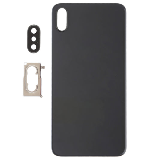 Battery Back Cover with Back Camera Bezel & Lens & Adhesive  for iPhone XS Max(Black) - Back Cover by buy2fix | Online Shopping UK | buy2fix