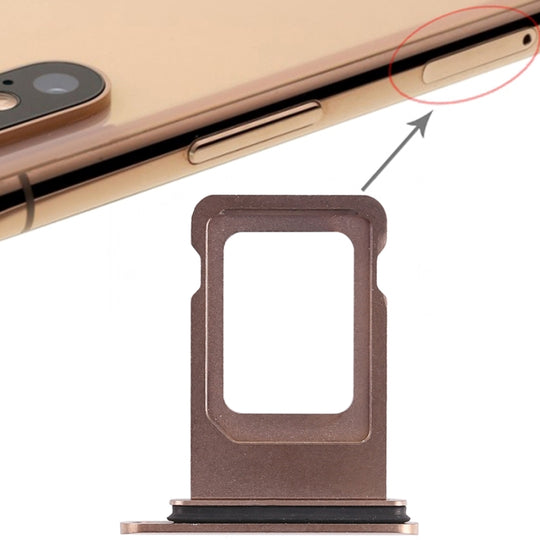 SIM-Kartenfach für iPhone XS Max (einzelne SIM-Karte) (Gold)