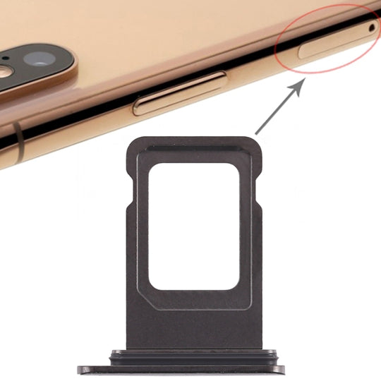Plateau double carte SIM pour iPhone XS Max (double carte SIM) (noir)