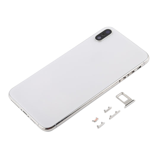 Back Cover with Camera Lens & SIM Card Tray & Side Keys for iPhone XS Max(White) - Back Cover by buy2fix | Online Shopping UK | buy2fix