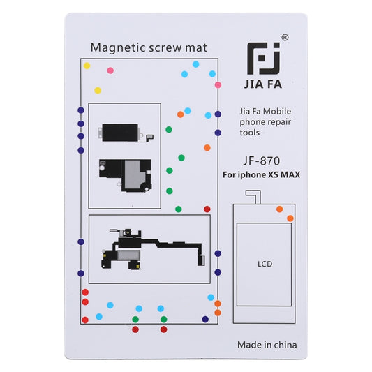JIAFA JF-870 Magnetic Pad Screw Board for iPhone XS Max - Working Mat by JIAFA | Online Shopping UK | buy2fix