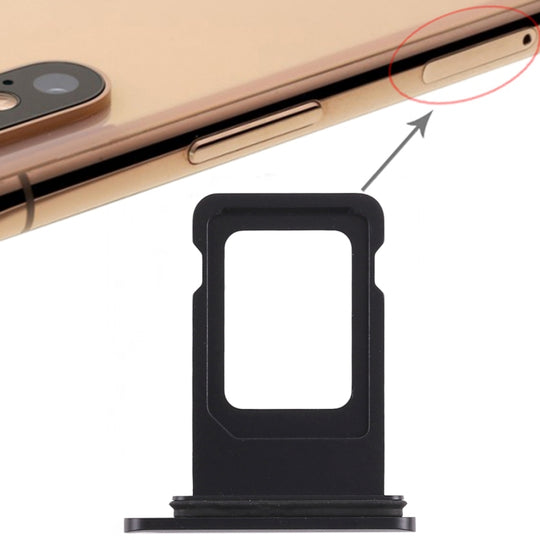 Plateau de carte SIM pour iPhone XR (carte SIM unique) (noir)