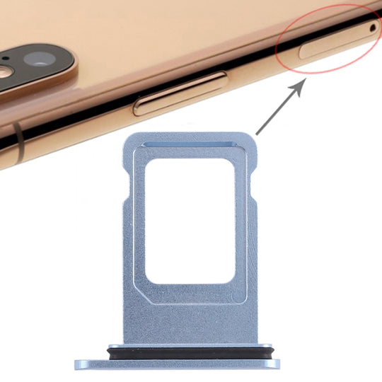 Plateau double carte SIM pour iPhone XR (double carte SIM) (bleu)