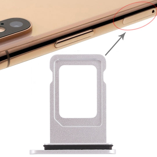 Plateau double carte SIM pour iPhone XR (double carte SIM) (blanc)