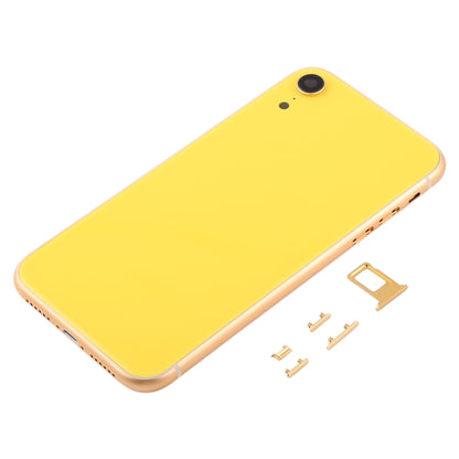 Back Housing Cover with Camera Lens & SIM Card Tray & Side Keys for iPhone XR(Yellow) - Back Cover by buy2fix | Online Shopping UK | buy2fix
