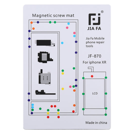 JIAFA JF-870 Magnetic Pad Screw Board for iPhone XR - Working Mat by JIAFA | Online Shopping UK | buy2fix