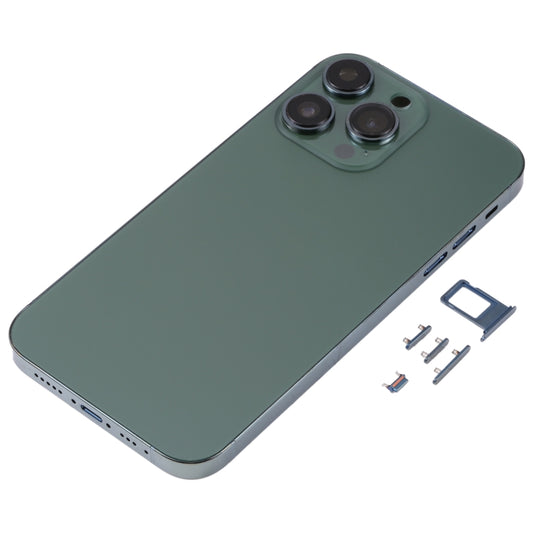 Electroplated Frame Back Housing Cover with Appearance Imitation of iP13 Pro for iPhone XR(Green) - Back Cover by buy2fix | Online Shopping UK | buy2fix