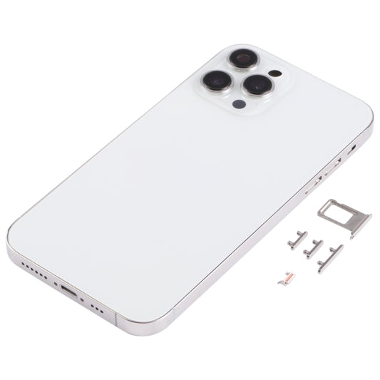 Stainless Steel Material Back Housing Cover with Appearance Imitation of iP13 Pro for iPhone XR(White) - Back Cover by buy2fix | Online Shopping UK | buy2fix