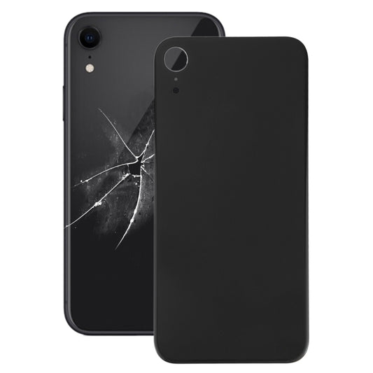 Easy Replacement Big Camera Hole Glass Back Battery Cover with Adhesive for iPhone XR(Black) - Back Cover by buy2fix | Online Shopping UK | buy2fix