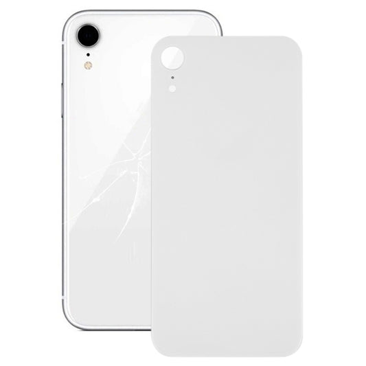 Easy Replacement Big Camera Hole Glass Back Battery Cover with Adhesive for iPhone XR(White) - Back Cover by buy2fix | Online Shopping UK | buy2fix